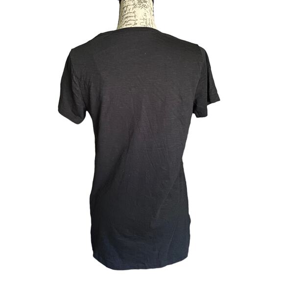 Felina Black Cotton Blend Short Sleeve Shirt Size Medium NWOT - Picture 2 of 4